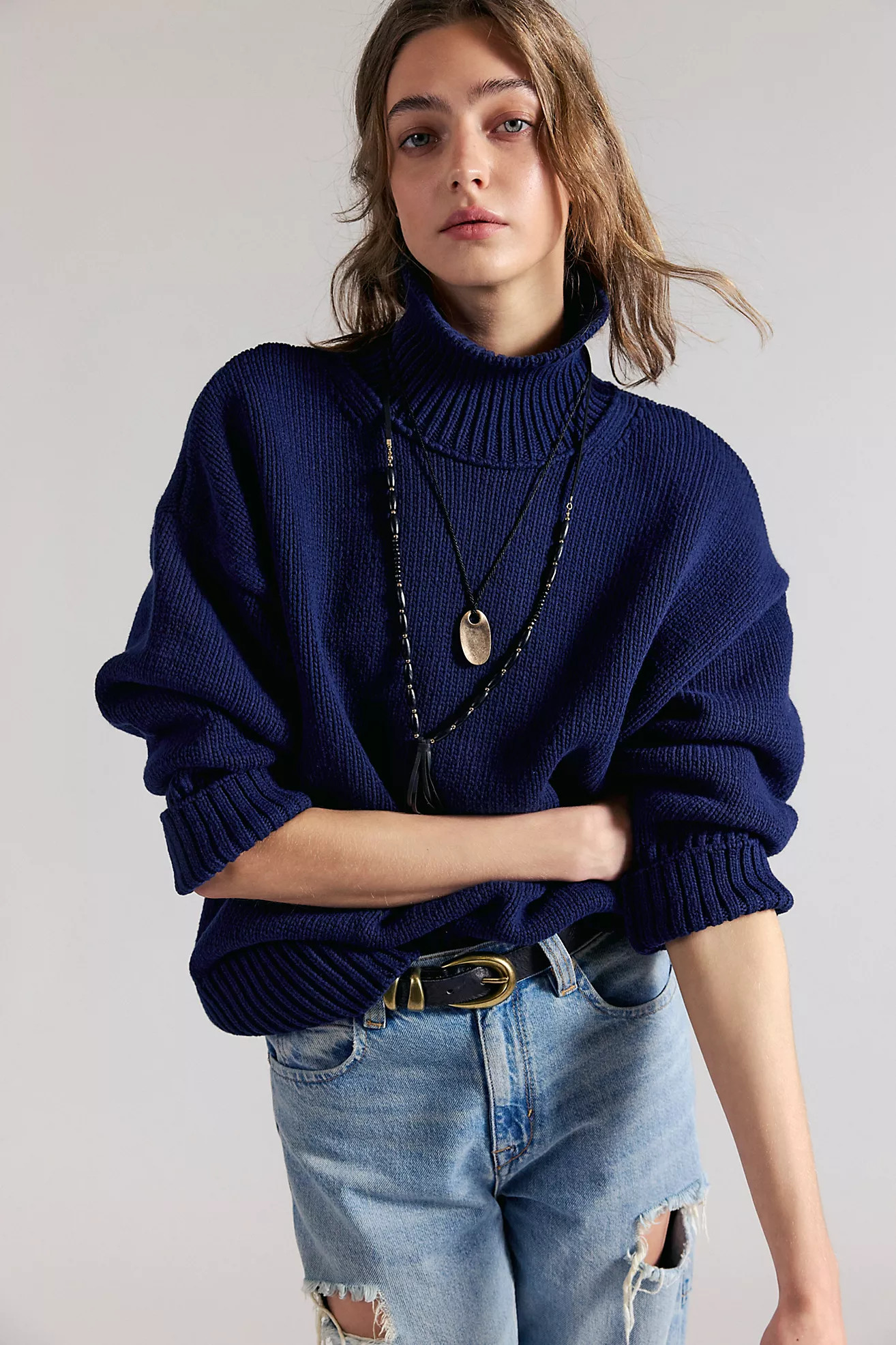 Mercer Knit Turtleneck Pullover | Free People (Global - UK&FR Excluded)