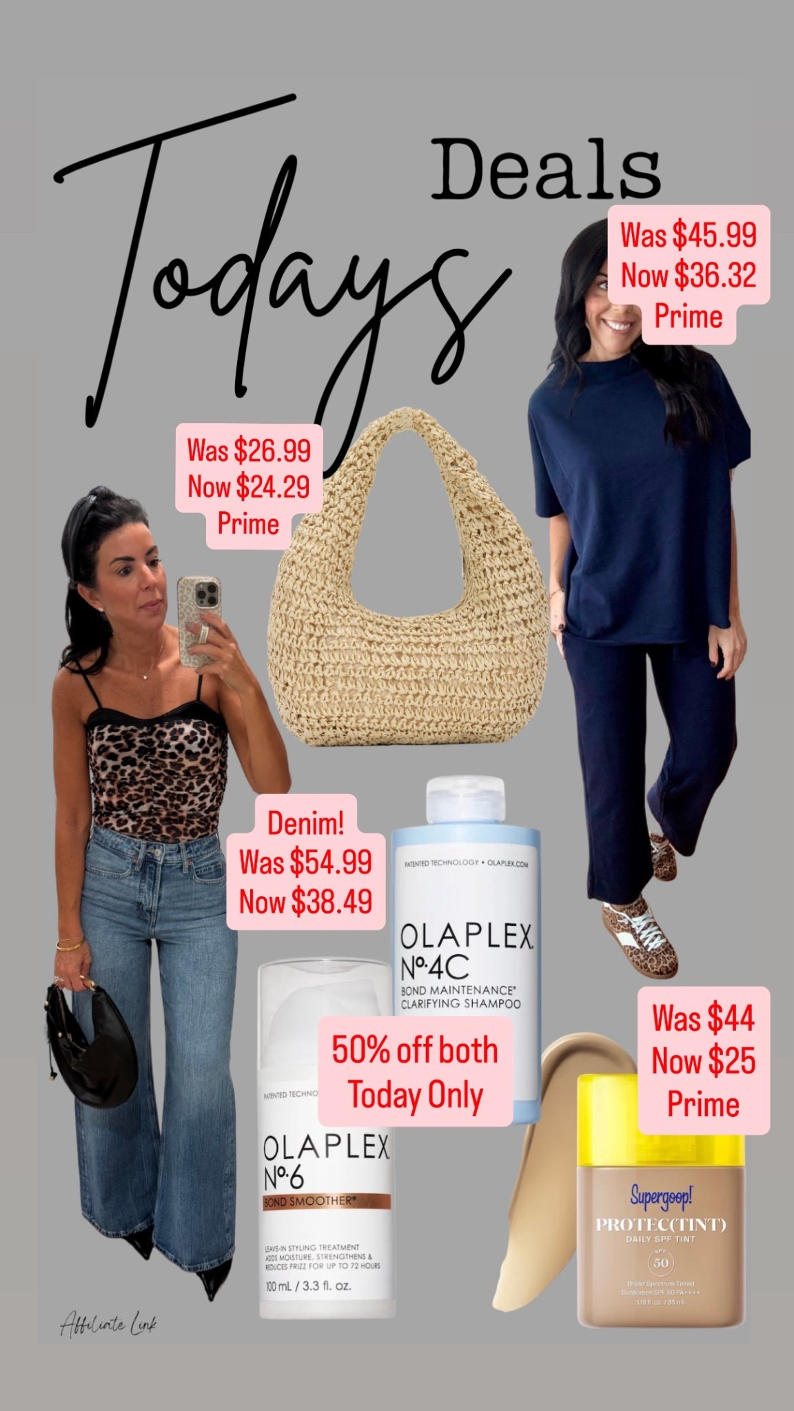 Todays deals
Matching set
Spring outfit
Mother’s Day gift idea
Jeans
Denim
Beauty on sale
Olaplex 50% off
Sun care
Sunscreen
Premium beauty
Vacation 
Summer handbag

#LTKMothersDay #LTKdayinmylife #LTKSaleAlert