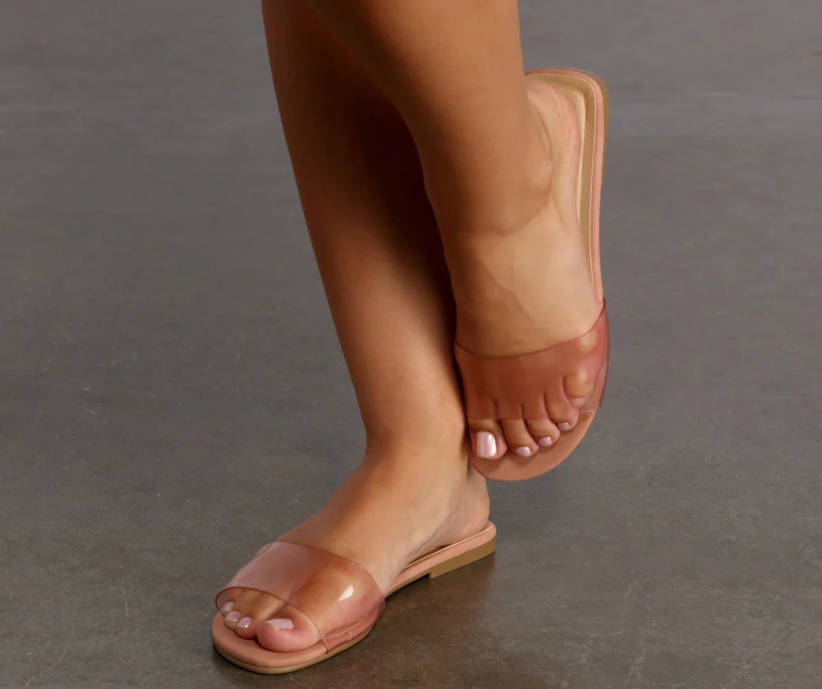 At Ease Simple Clear Sandals | Windsor Stores