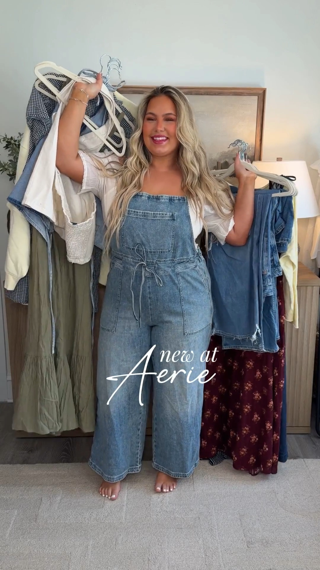 NEW AT AERIE!!! 

Wearing 
XL/XXL TOPS
XL OVERALLS
XL DRESSES
18 JEANS + SHORTS

new at aerie, aerie finds, spring clothing haul, clothing try on, new arrivals, spring fashion, midsize, size 16, plus-size, dresses, overalls, denim, shorts, jean shorts, favorite denim.


#LTKMidsize #LTKootd #LTKSaleAlert