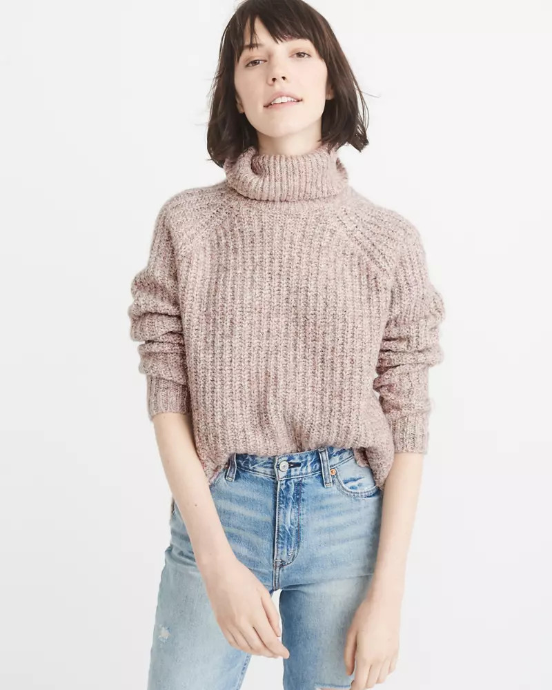Shaker Turtleneck Sweater | Abercrombie & Fitch US & UK