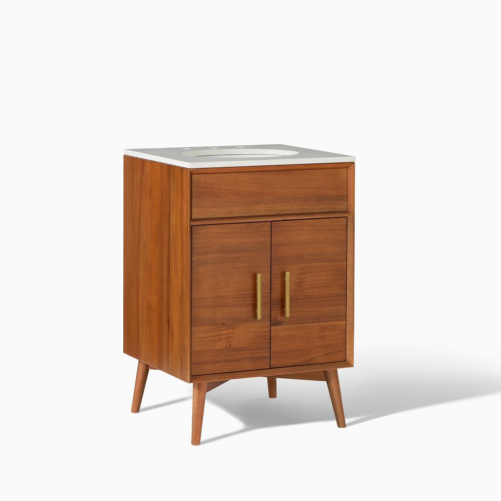 Mid-Century Single Bathroom Vanity (24"–49") | West Elm (US)
