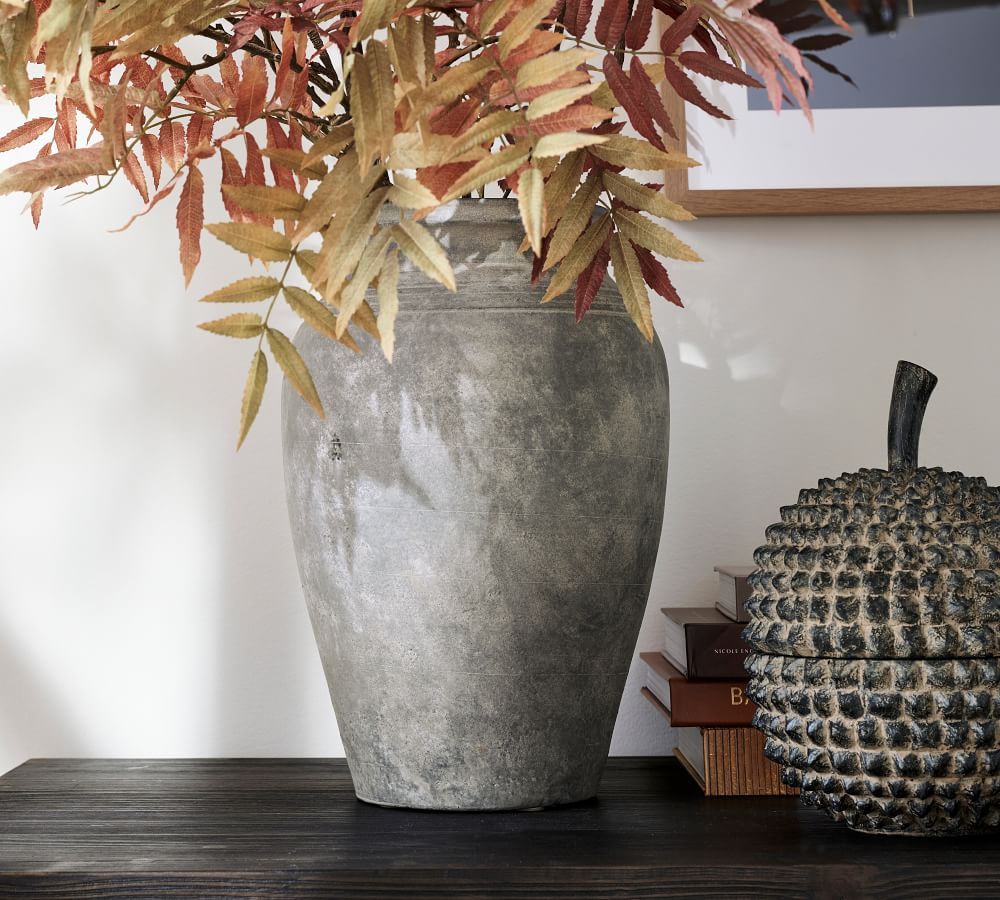 Artisan Handcrafted Ceramic Vase - Gray | Pottery Barn (US)