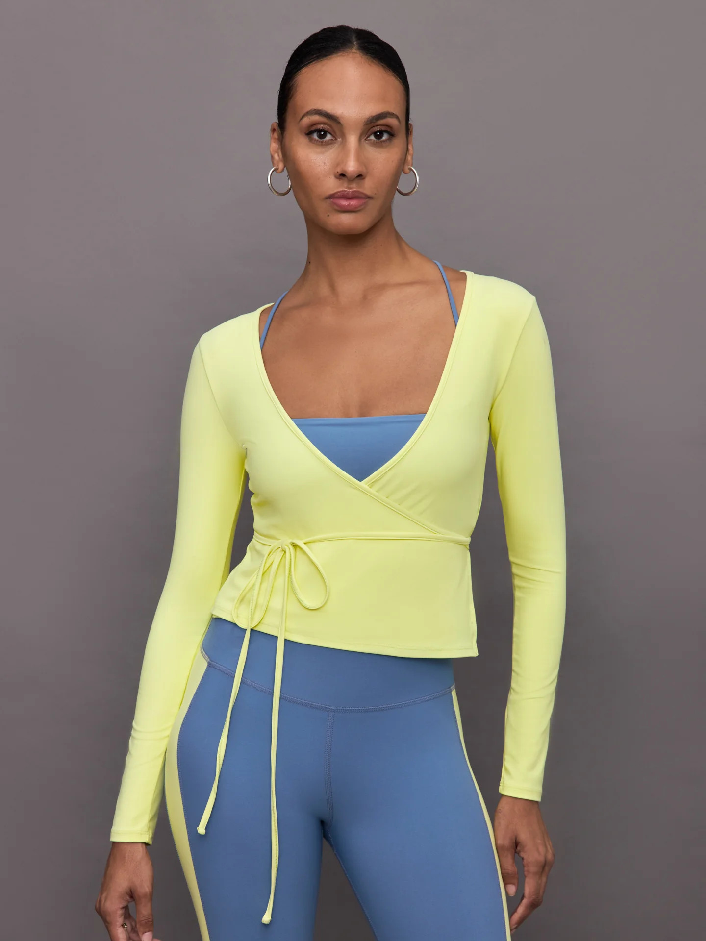 Long Sleeve Tie Top in Melt - Charlock | Carbon38