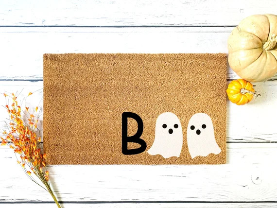 Halloween Doormat, Boo Ghost Welcome Mat, Halloween Door Mat, Halloween Home Decor Decorations, F... | Etsy (US)