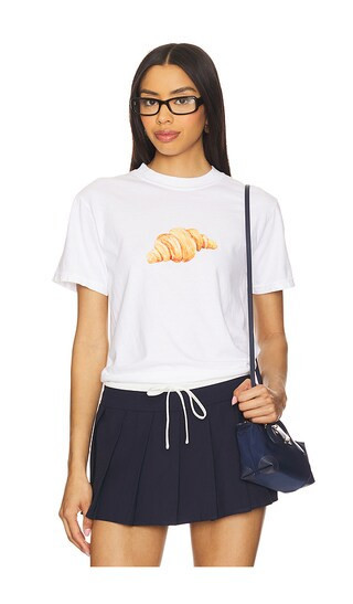 Polychrome Goods Croissant T-shirt in White. - size M | Revolve Clothing (Global)
