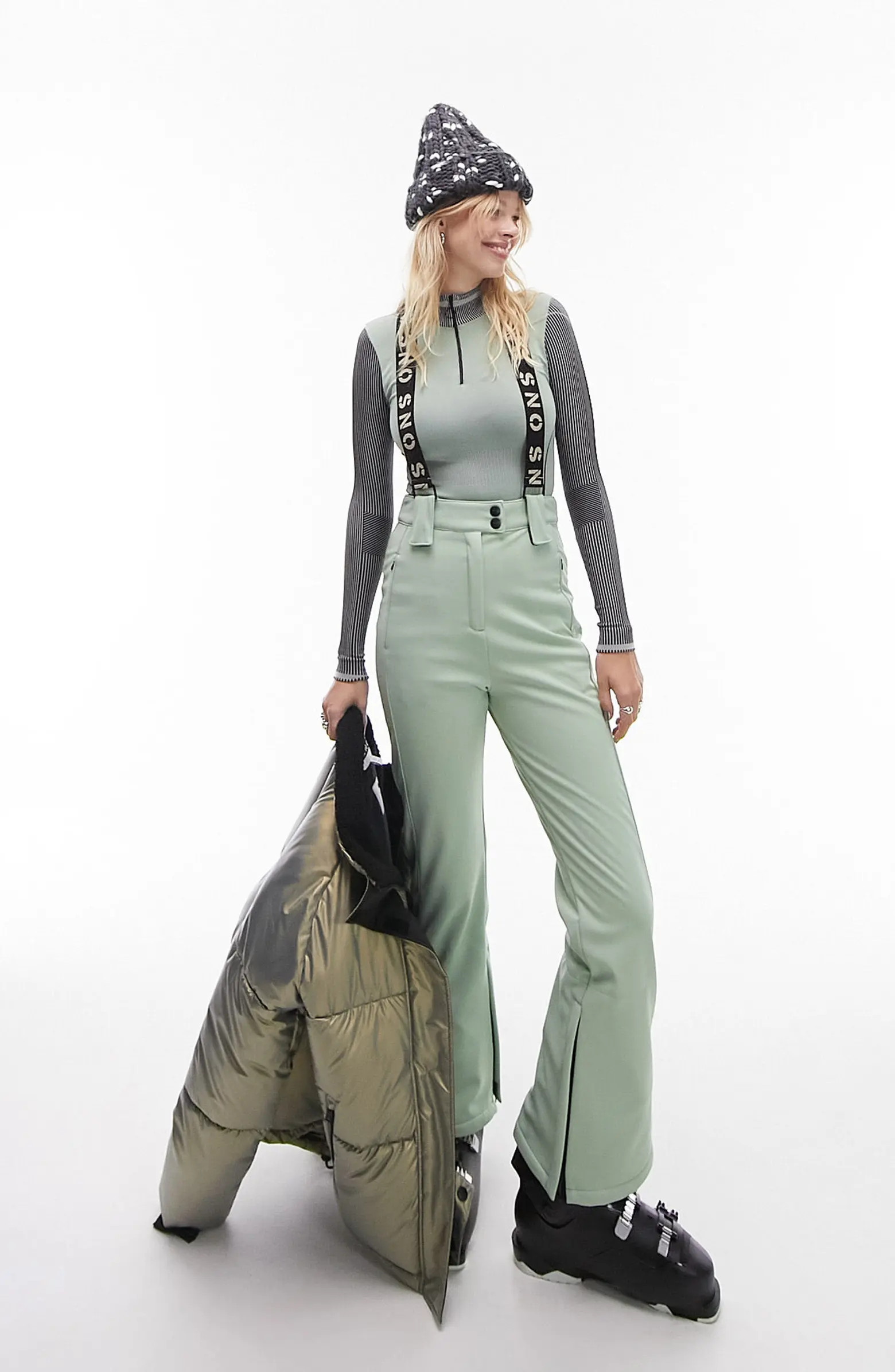 Topshop Sno High Waist Flare Ski Pants | Nordstrom | Nordstrom