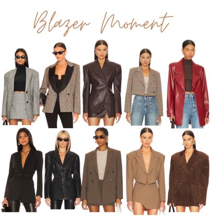 Fall blazers
Leather blazer
Shoulder pad blazer
Cropped blazer 
Brown blazer
Plaid blazer
Red blazer
Red leather jacket
Red leather blazer
Gray blazer
Cropped plaid blazer
Blazers for fall
Fall fashion
Fall trends 
Fall 2023 trends
Fall outfit 
Work blazer
Office outfit 
Office attire 
Fall OOTD

#LTKFind #LTKsalealert #LTKstyletip