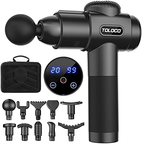 TOLOCO Massage Gun, Upgrade Percussion Muscle Massage Gun for Athletes, Handheld Deep Tissue Mass... | Amazon (US)