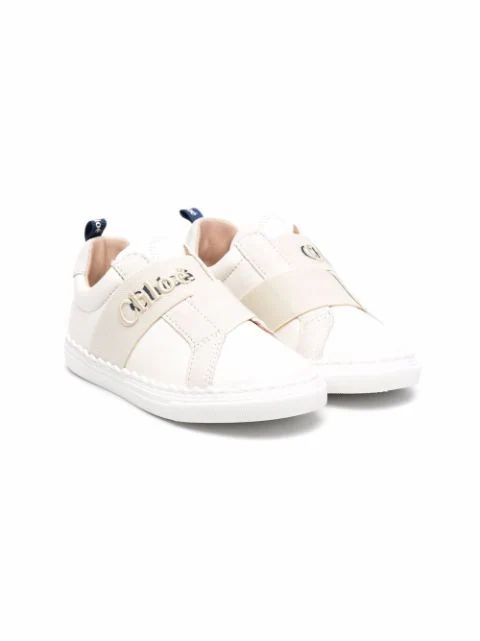 logo-embroidered slip-on sneakers | Farfetch Global