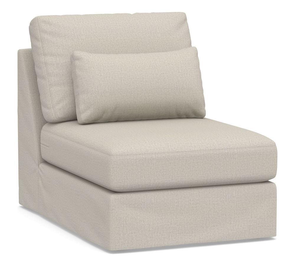 Build Your Own - Big Sur Square Arm Deep Seat Sectional Component Slipcovers | Pottery Barn (US)