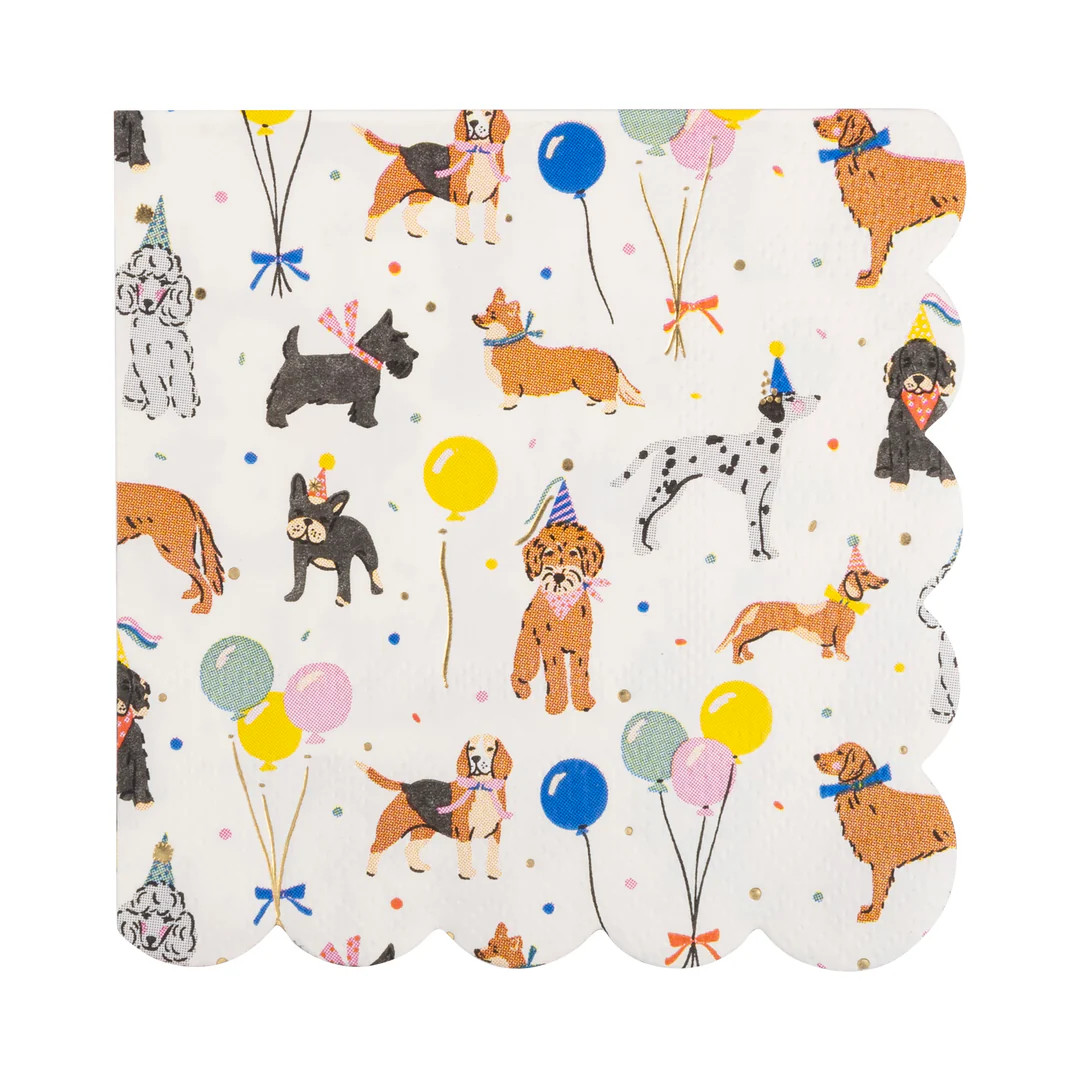 Dog Party Cocktail Napkin | My Mind's Eye