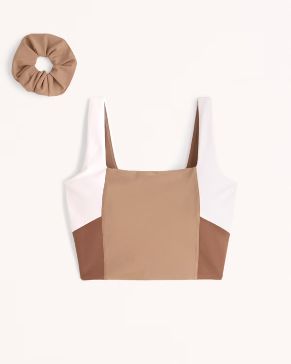 YPB Curve Love Squareneck Slim Tank | Abercrombie & Fitch (US)