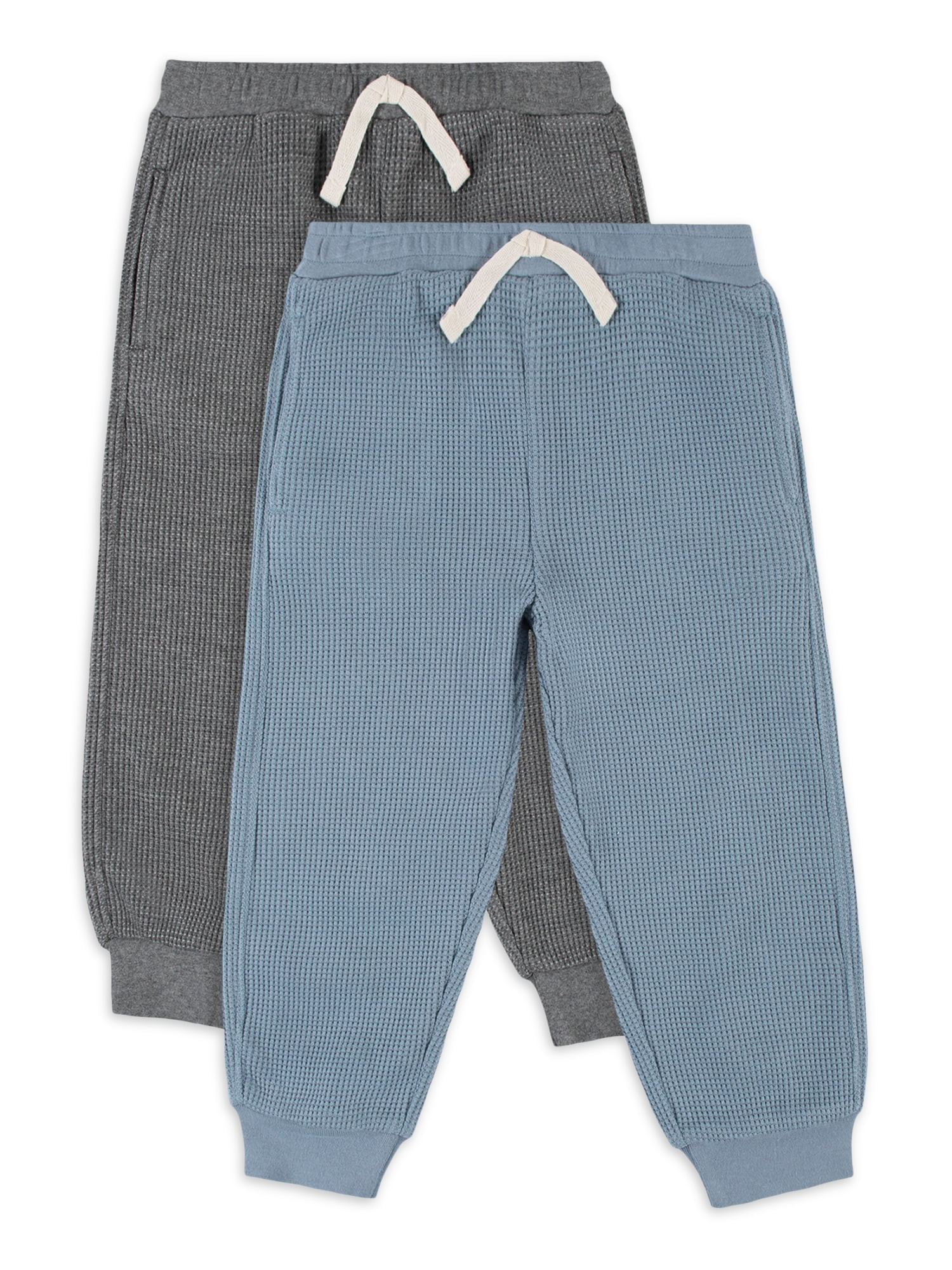 Modern Moments by Gerber Baby Boy & Toddler Boy Waffle Jogger Pants, 2-Pack, 12M-5T - Walmart.com | Walmart (US)