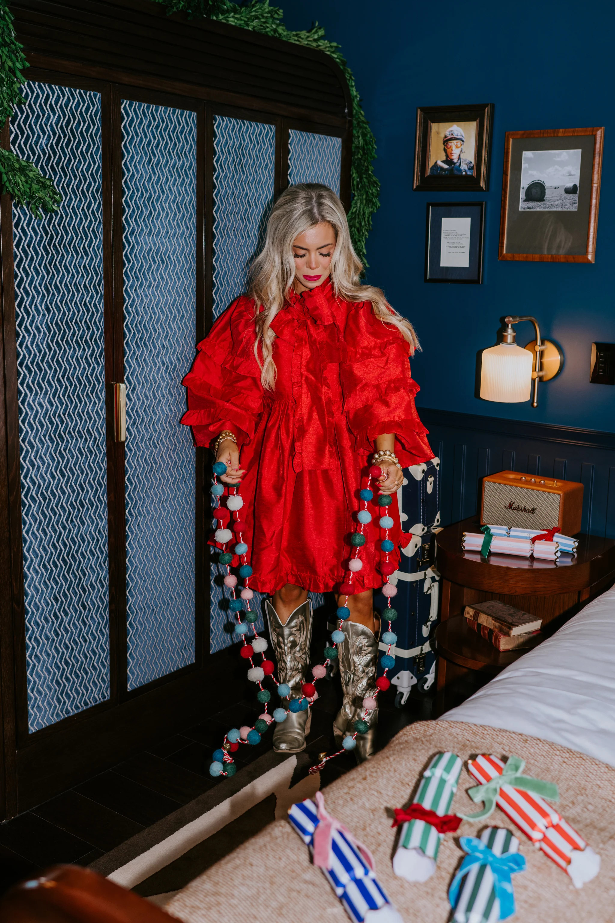 Josephine Dress in red | Elizabeth Wilson Designs