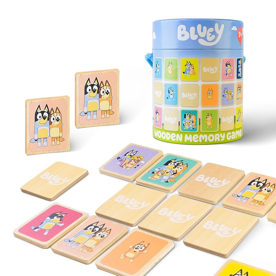 Amazon.com: Bluey Memory Game for Kids – Matching Card Games Characters – Toddler Learning To... | Amazon (US)