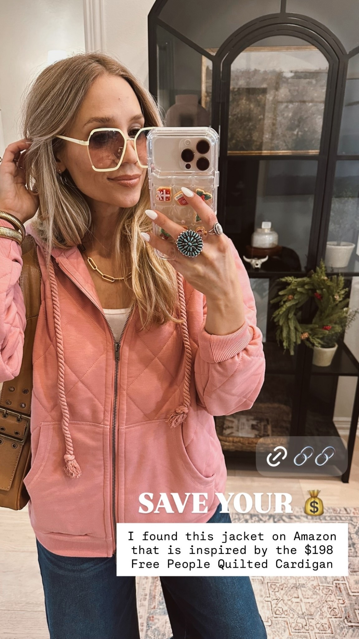 I found this jacket on Amazon that is inspired by the $198 Free People Quilted Cardigan SAVE YOUR 💰