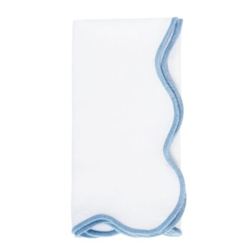 Maisie Scalloped Linen Dinner Napkins Set of 4 | Ballard Designs, Inc.