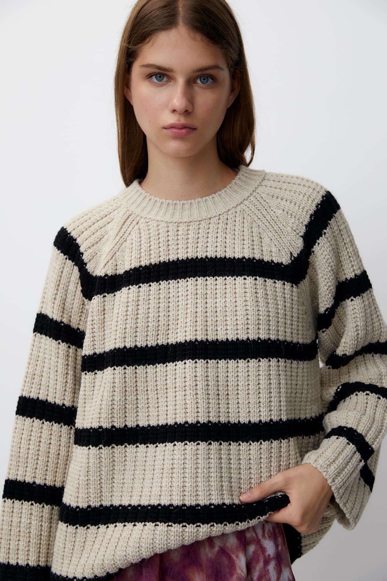 Striped long sleeve jumper | PULL and BEAR UK