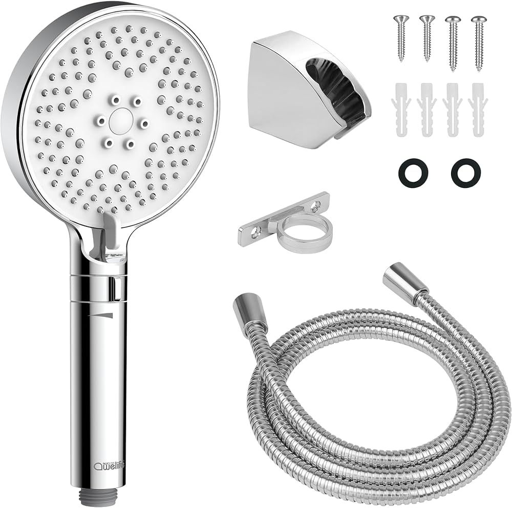 RV Shower Head with Hose, High Pressure 4-Mode RV Shower Head Replacement for RV, Camper, Van, Tr... | Amazon (US)