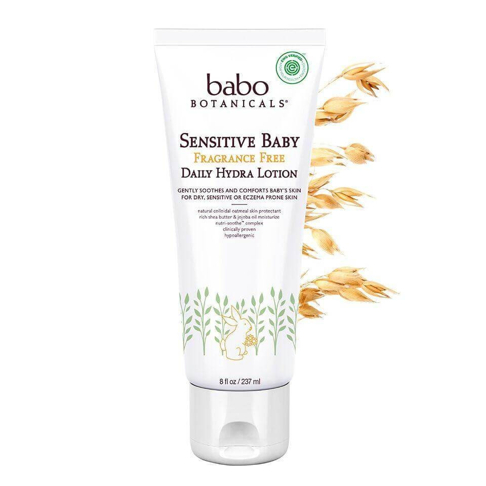 Sensitive Baby Daily Hydra Baby Lotion - Fragrance Free - 8 oz. | Babo Botanicals