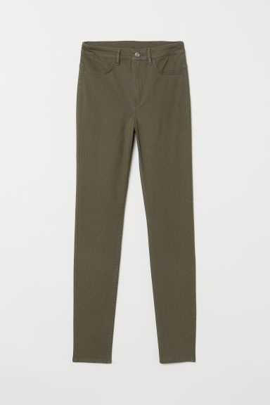 H & M - Super Skinny High Jeans - Green | H&M (US)