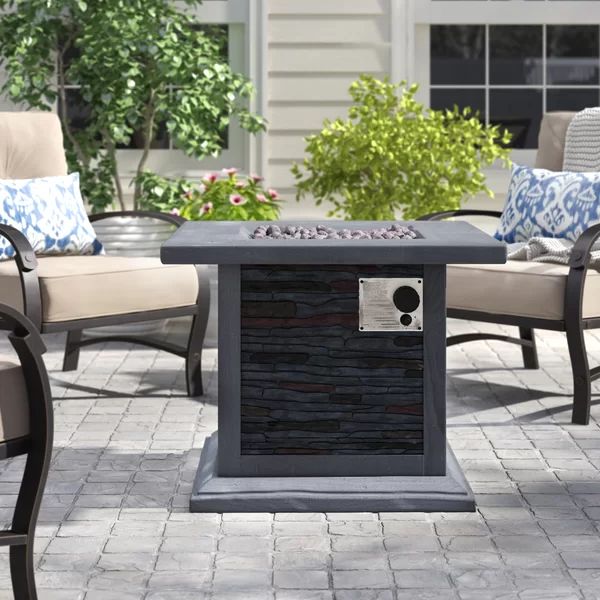 Bettine Stone Propane Gas Fire Pit Table | Wayfair North America