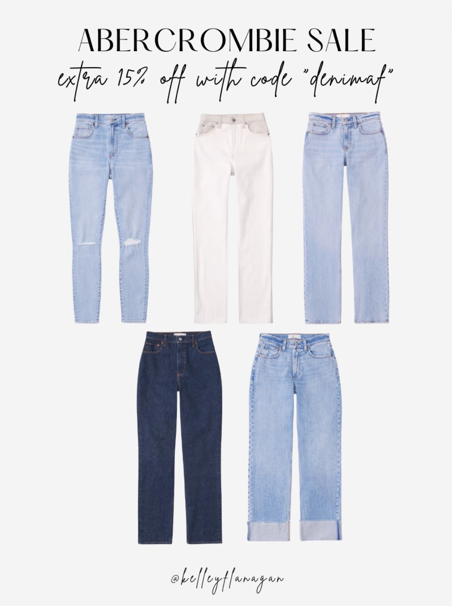 My order for the Abercrombie denim sale! Up to 40% off with code DENIMAF

#LTKunder100 #LTKFind #LTKsalealert