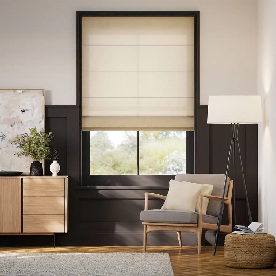 Roman Shades - Coastal Light Filtering Roman Shades | SelectBlinds.com | Select Blinds