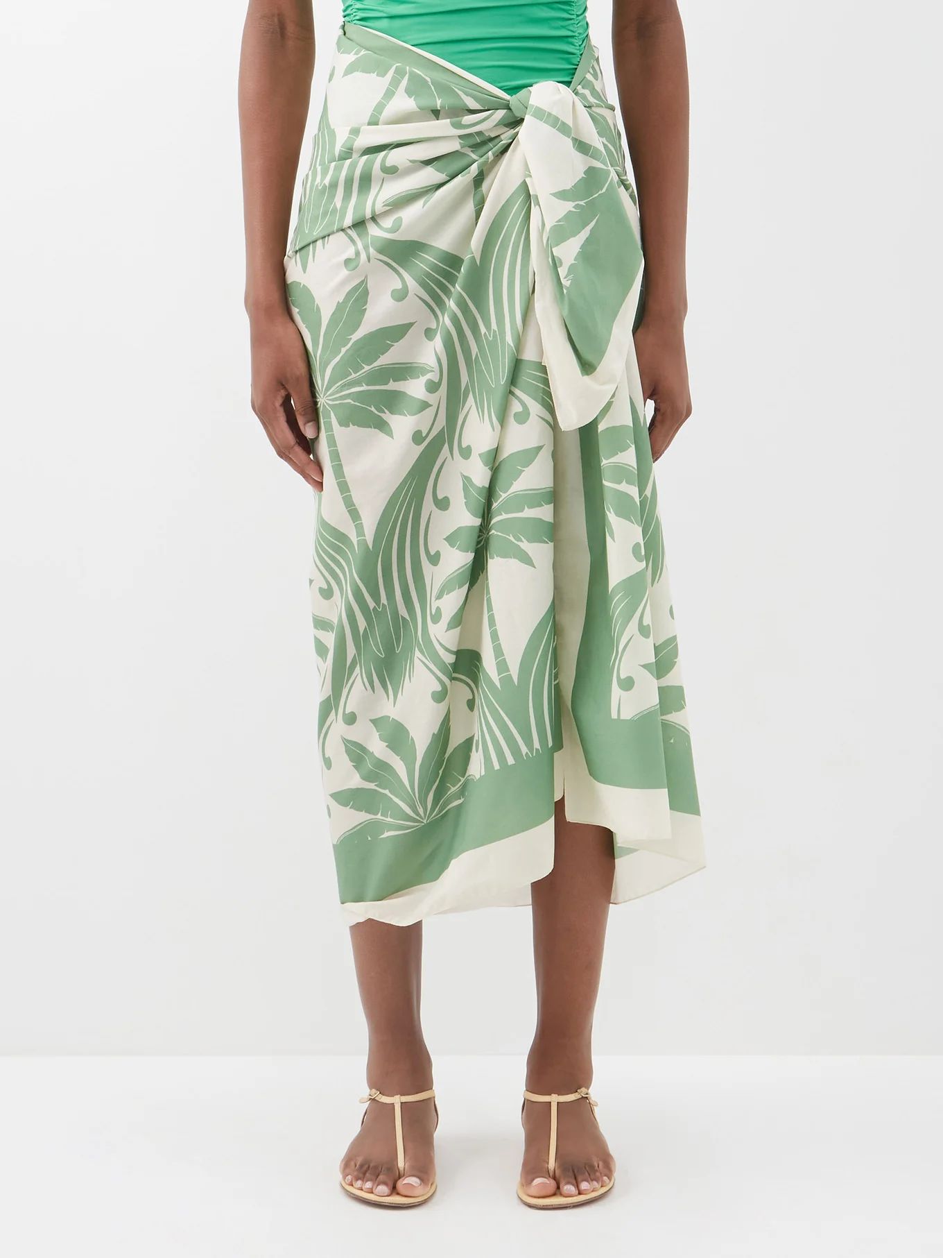 Jade Tree Lover organic-cotton sarong | Matches (UK)