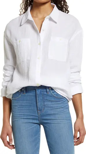 Long Sleeve Cotton Button-Up Shirt | Nordstrom