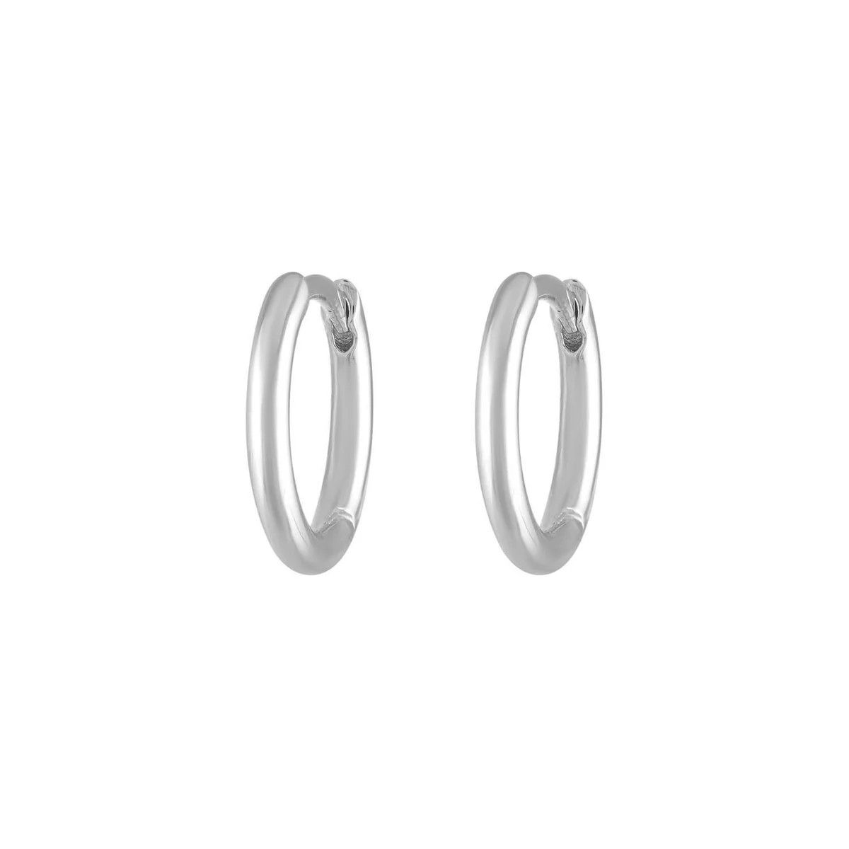 Classic Huggie Hoops in Sterling Silver | Maison Miru