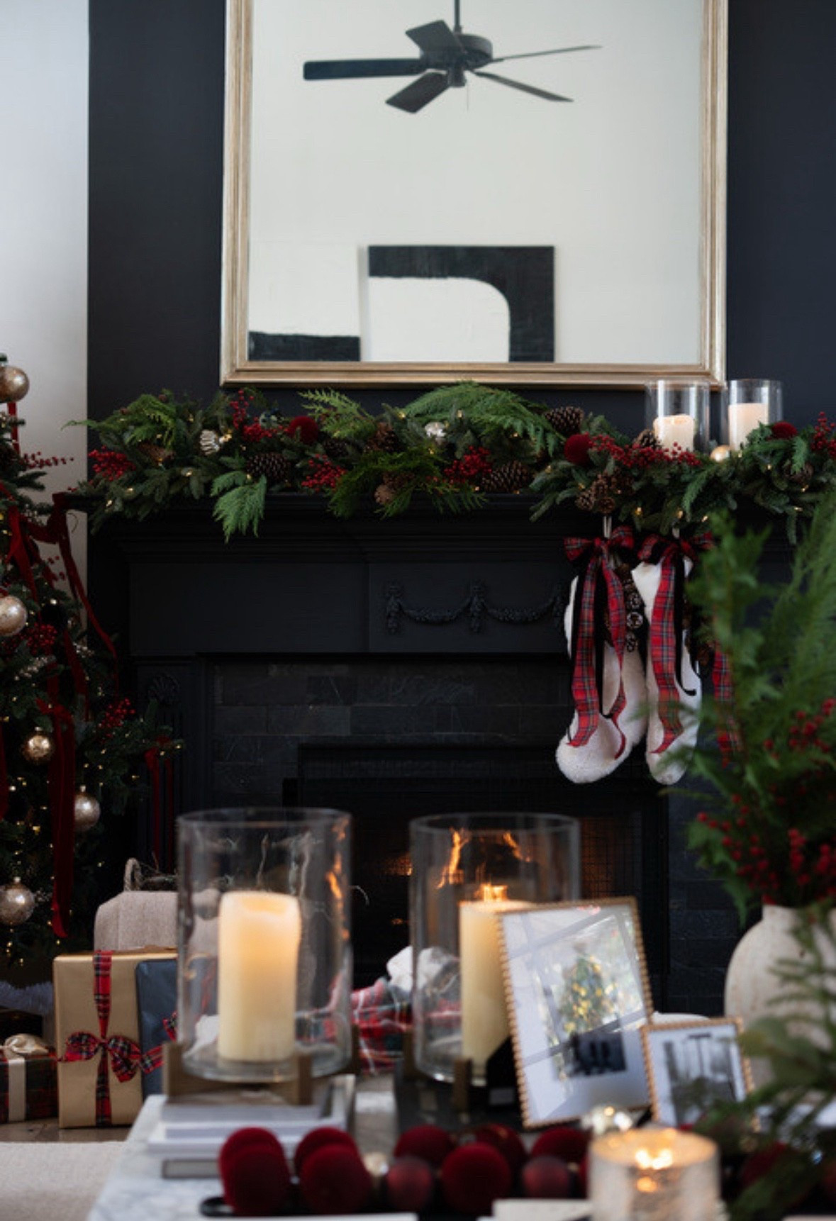 Eep omg I’m actually screaming—my living room looks like a literal Christmas movie!! The candles are glowing, the garland is twinkling, and everything feels SO cozy and magical. The red ornaments, the fireplace, the sparkle—it’s giving classy holiday dream vibes and I can’t handle how festive and perfect it is right now!! 



#LTKSeasonal #LTKHoliday #LTKHome