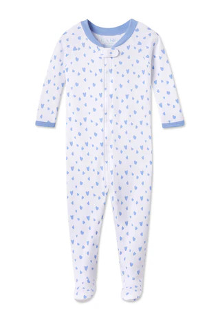 Baby Sleeper in Hydrangea Mini Heart | Lake Pajamas