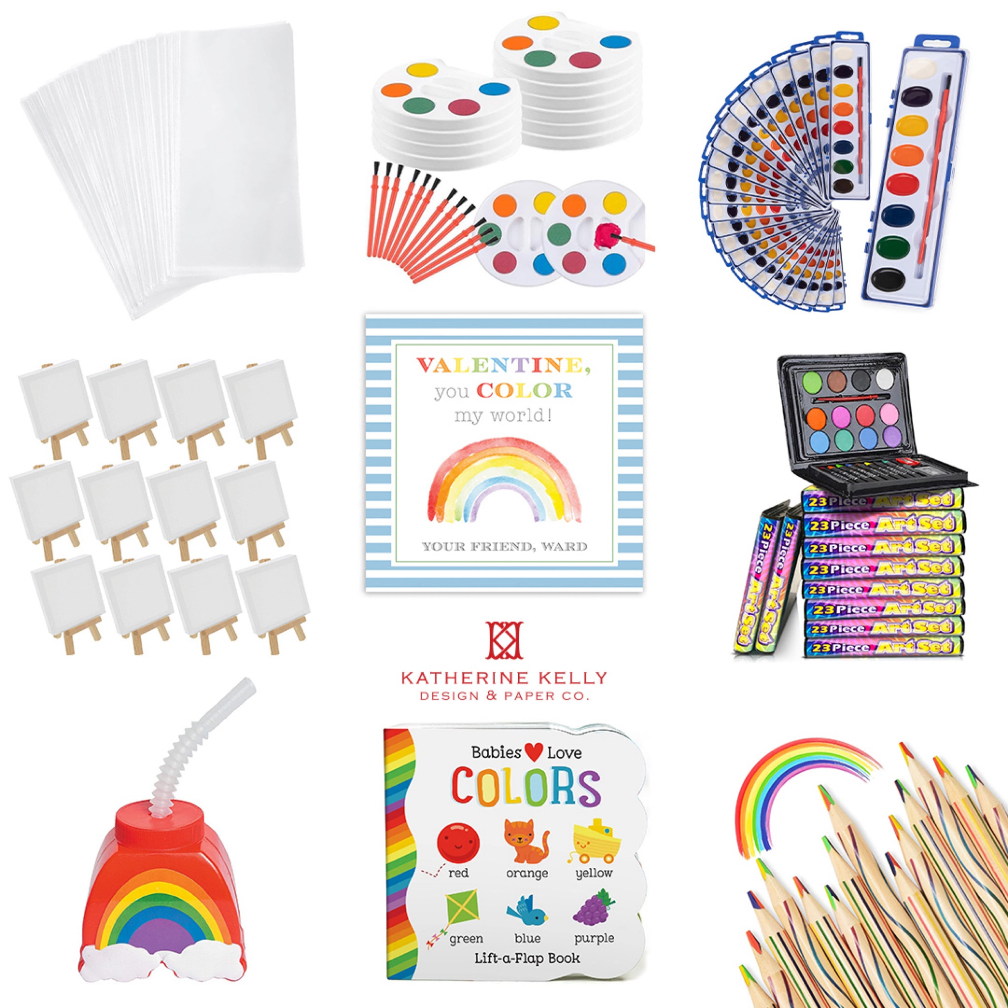 Rainbow | Art | Craft | Arts & Crafts | DIY | Paint | Color | Primary | Children’s Valentine’s Day Gift Ideas | Class Valentine | Class Valentine’s Day Gifts | Kid’s Valentines | Kids Valentine | Valentine’s Day Pairing Ideas | Pairings | Pairing Ideas | KKD | Katherine Kelly Design | Vday

#LTKparties #LTKSeasonal #LTKGiftGuide