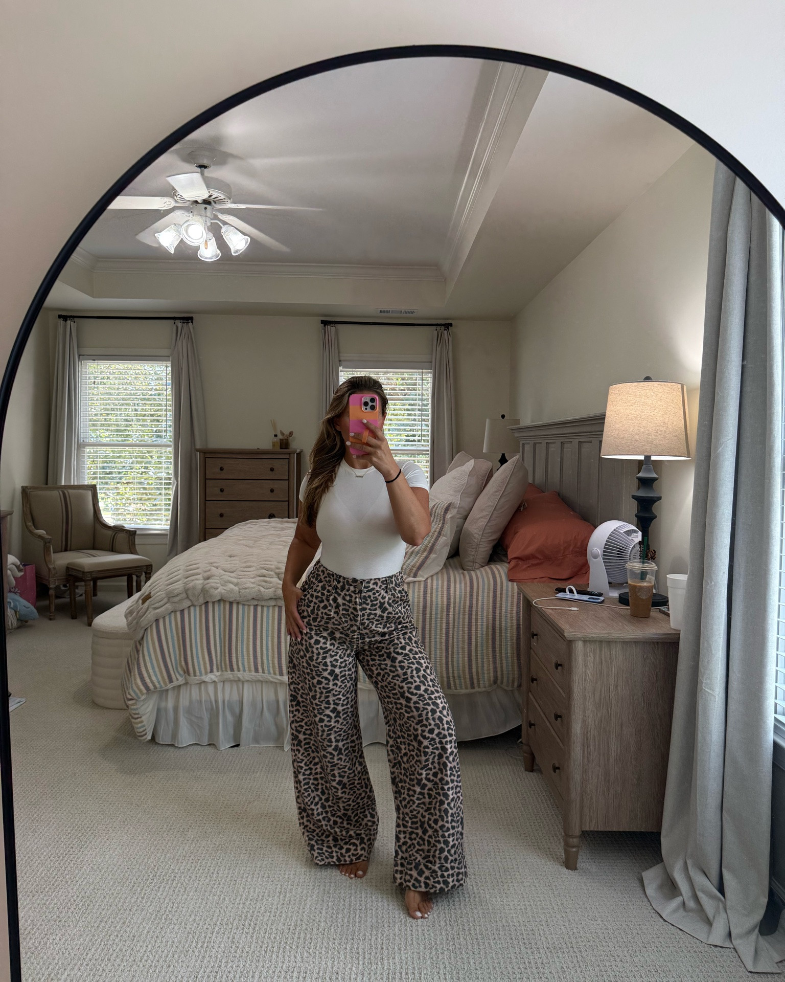 these new leopard lightweight denim pants are SO GOOD! #walmart #walmartfashion #fashion #ootdinspo #comfystyle

#LTKgrwm #LTKootd