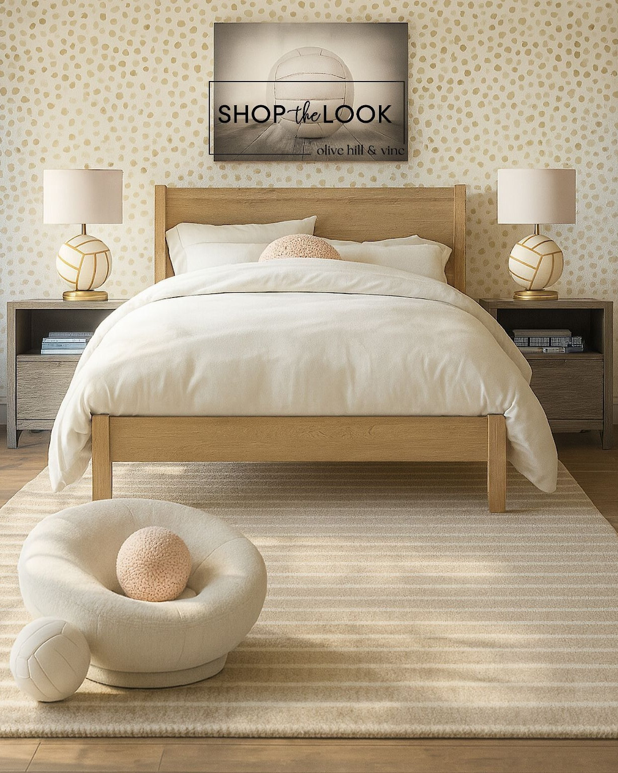 Game day vibes meet timeless design. With sporty touches, warm textures, and refined finishes, this space blends laid-back comfort with polished style—perfect for winding down or gearing up for your next big move. 

 

#LTKHome #LTKKids #LTKFamily