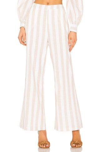 superdown Laura Striped Pants in Nude & White from Revolve.com | Revolve Clothing (Global)