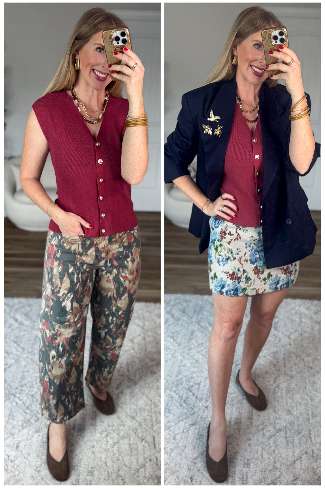 2 ways to style this ribbed sleeveless sweater from Walmart!

#LTKootd