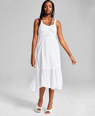 And Now This Women's Cotton Sleeveless Tiered Dress & Reviews - Dresses - Women - Macy's | Macys (US)