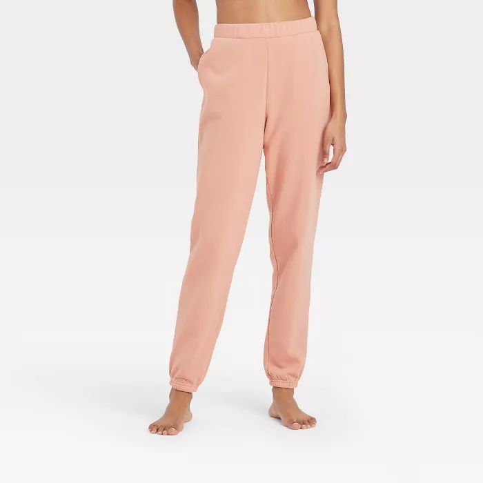 Women's Fleece Lounge Jogger Pants - Colsie™ Brown | Target