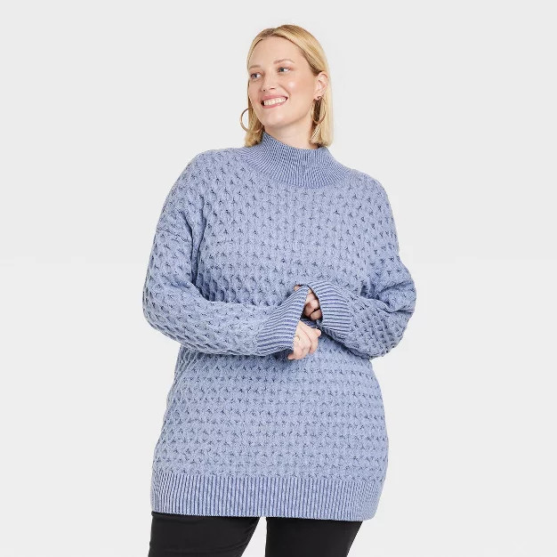 Women's Mock Turtleneck Pullover Sweater - Knox Rose™ | Target