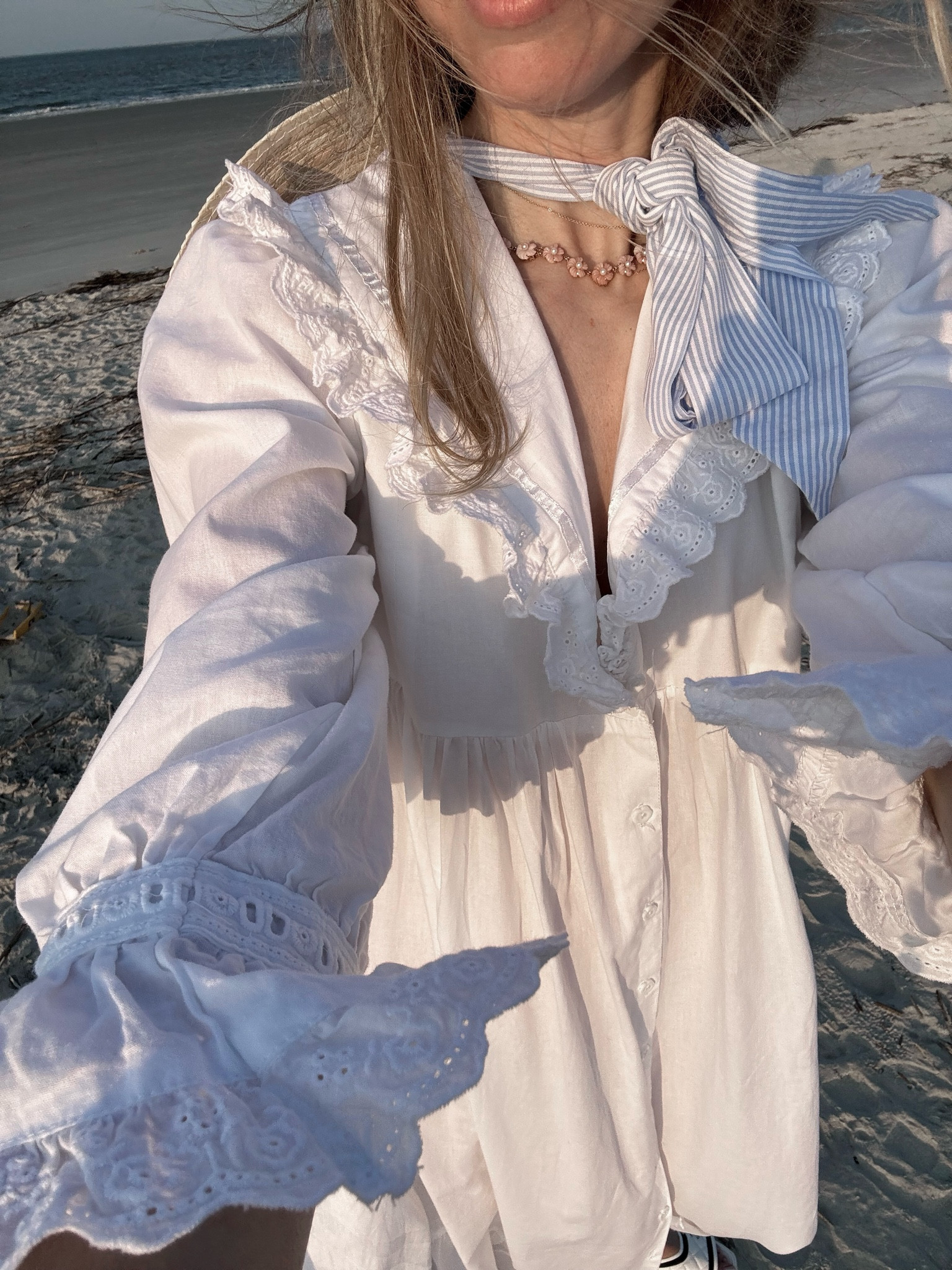 Have loved this $50 nightgown / housedress / cover up for four years! It just restocked. Also so pretty for maternity / newborns! 