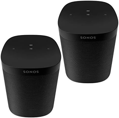 Two Room Set Sonos One SL - The Powerful Microphone-Free Speaker for Music and More - Black | Amazon (US)
