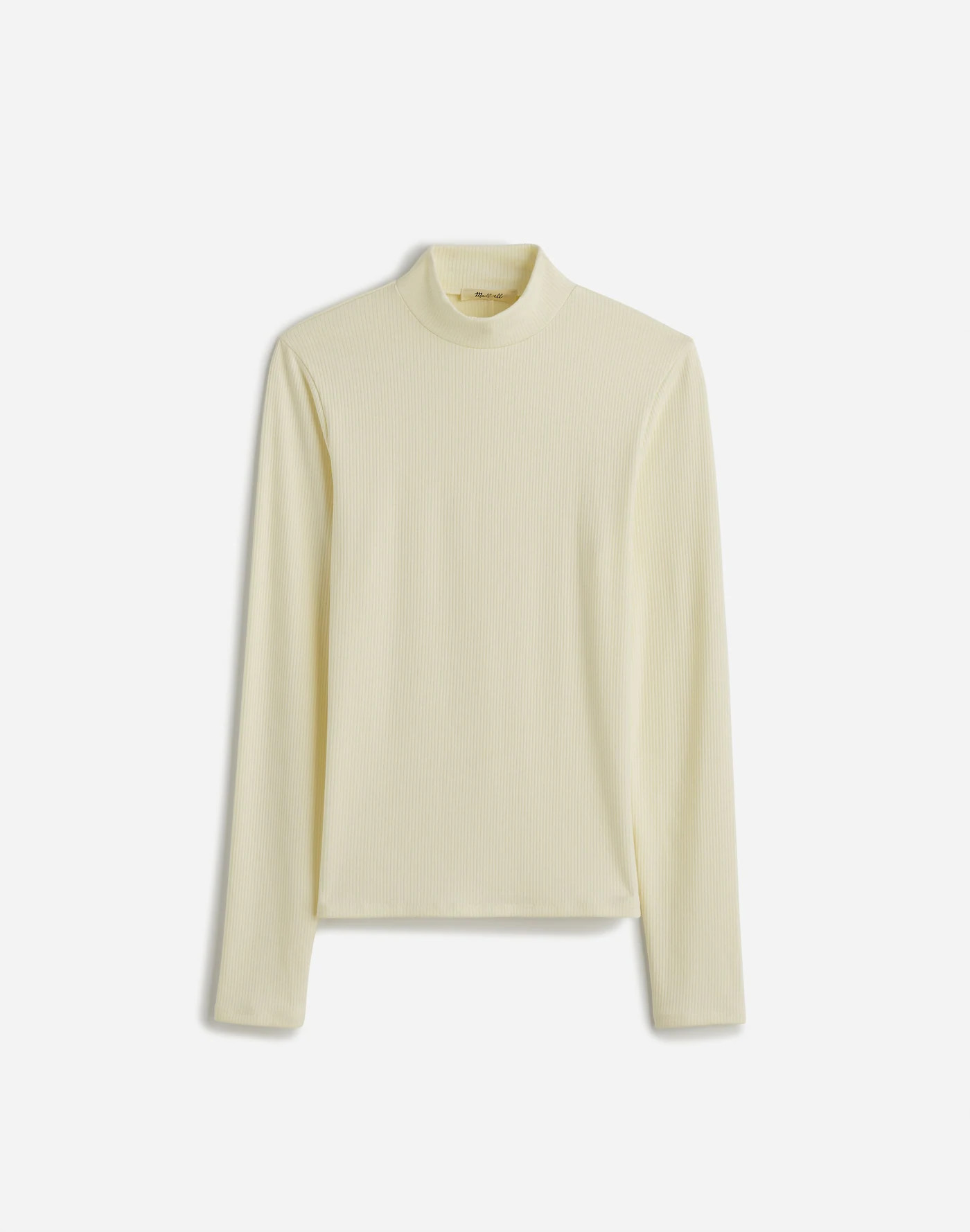 Drapey Rib Long-Sleeve Mockneck Top | Madewell | Madewell