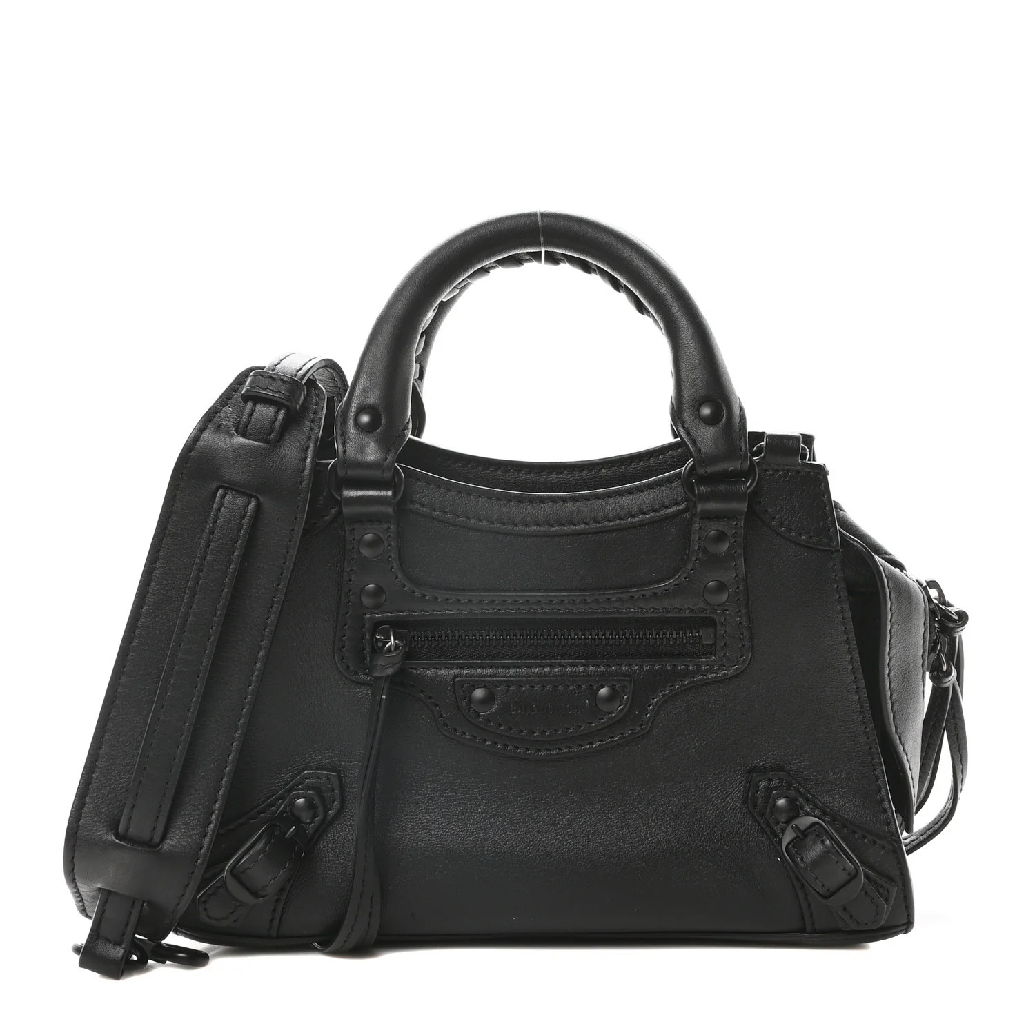 Balenciaga Smooth Calfskin Neo Classic Black Hardware Mini City Black 1672616 | FASHIONPHILE (US)