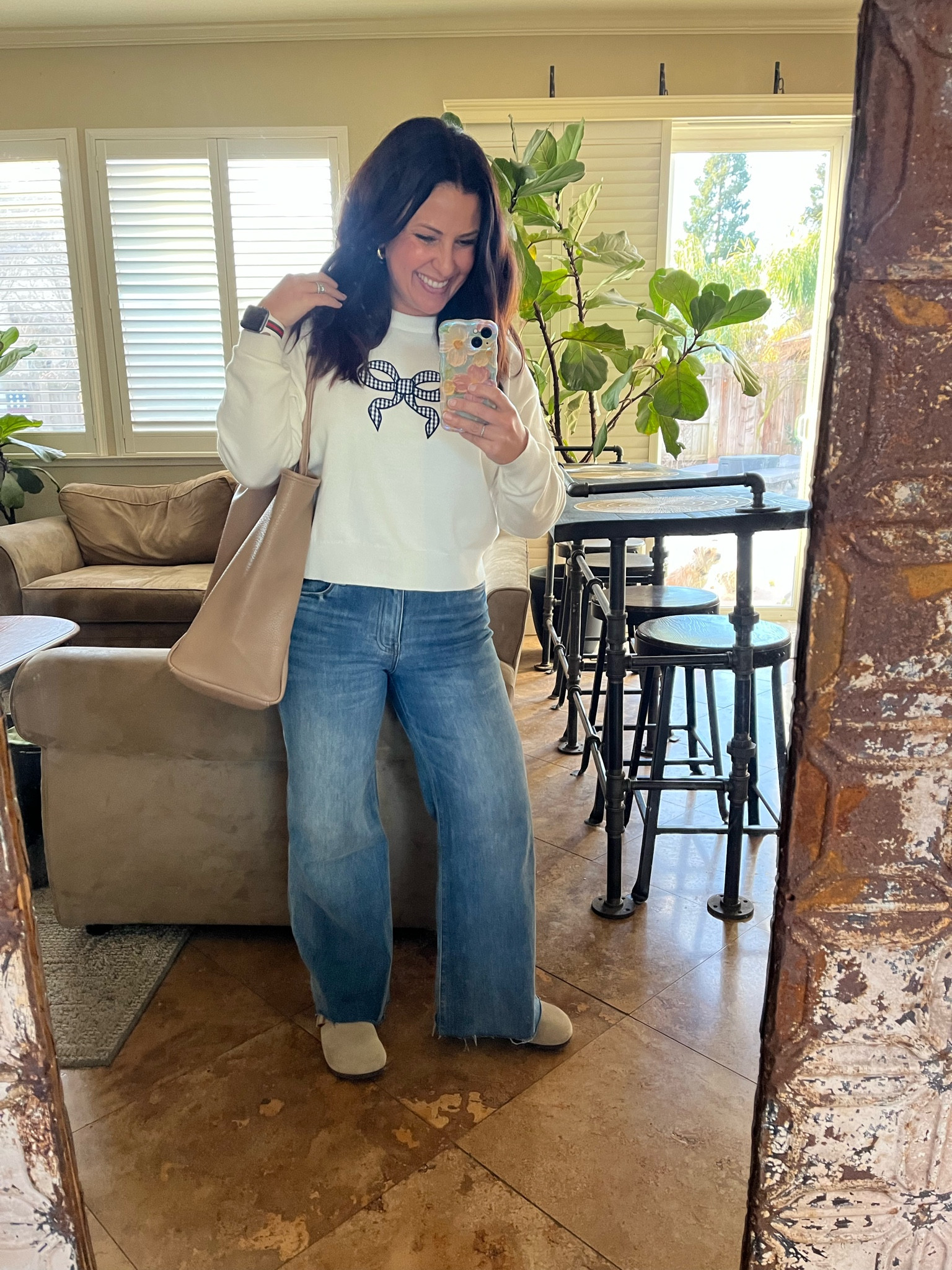 This little bow sweater is so sweet! It’s sold out, but I found a very similar option that comes in several colors. I was on the fence about Birkenstock Boston clogs, but I’m definitely a fan now! 
Casual Friday
Mom style
Teacher outfit

#LTKPetite #LTKStyleTip #LTKOver40