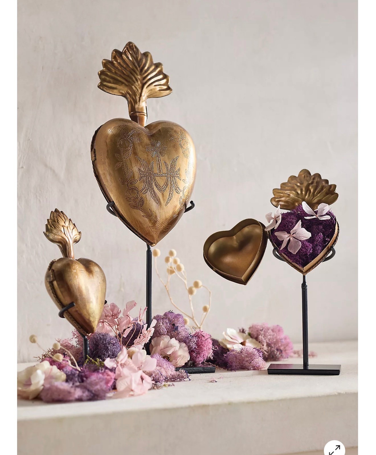 Brass Heart Curio + Stand

Designed and hand-crafted especially for terrain, this hinged, heart-shaped vessel can be used as a trinket box or decorative object. Each one comes with a simple iron stand for display

#LTKSeasonal #LTKHoliday #LTKHome