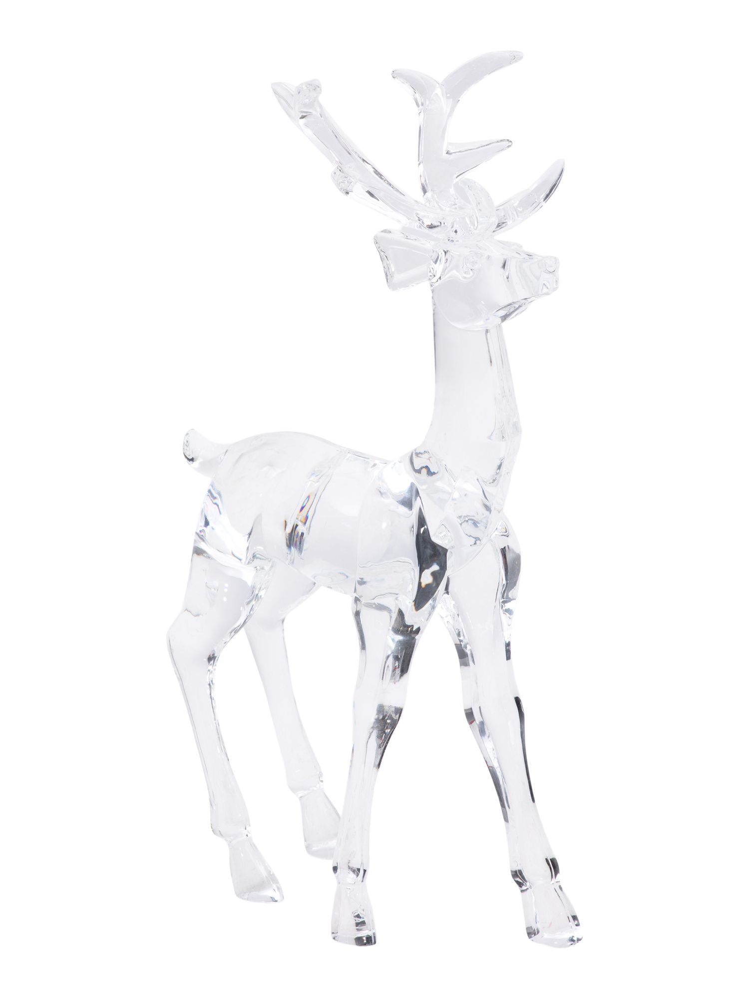 12in Acrylic Clear Reindeer | TJ Maxx