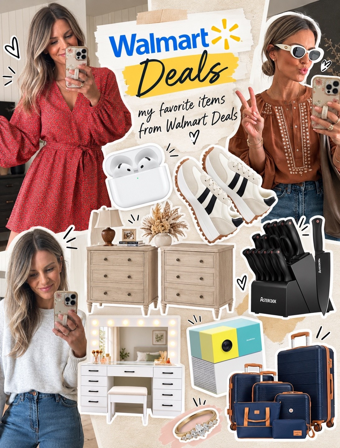 Walmart Deals are HERE 🙌🏼 and I found some really good ones!

I rounded up some of my favorite finds + things we already own and love that are marked down right now. I’ll keep looking through the sale and sharing anything else that’s worth it!

Size down in the dress. Normal size is tops!

#LTKSaleAlert